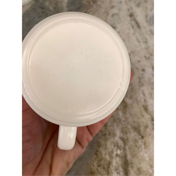 Milk Glass Grandma Grandpa Vintage Coffee Cups #grandma #grandpa #RARE FIND - Picture 7 of 8